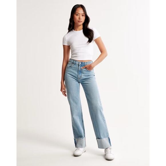 Abercrombie 90s Relaxed Jeans Sz 28 - Picture 1 of 3